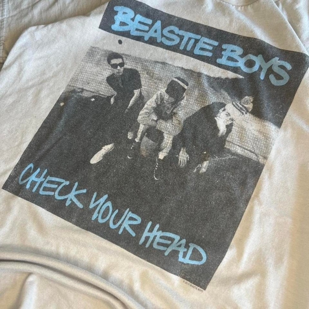 Beastie Boys Check Your Head Sixty Eight Graphic T-Shirt Grey Mens S - Picture 3 of 7